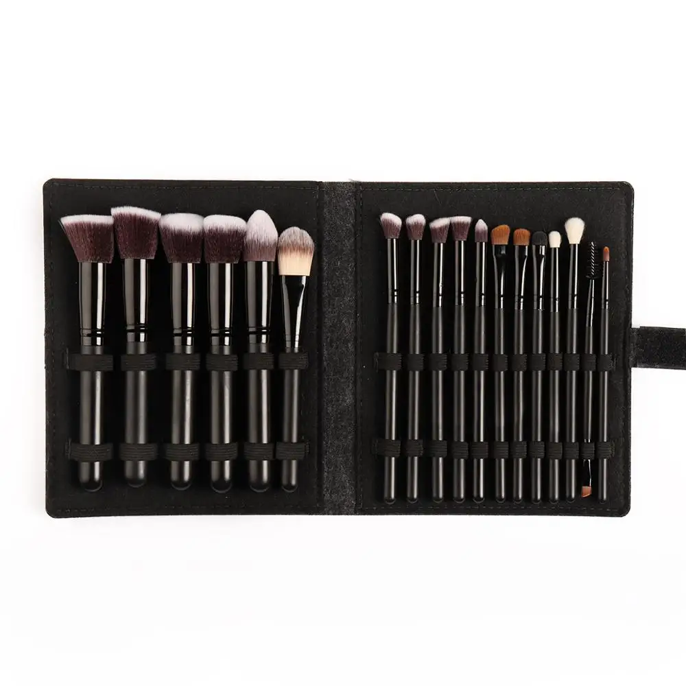 

Phantom 18Pcs Makeup Brushes Tool Set with roll bag Powder Eye Shadow Foundation Blush Blending Beauty Make Up Brush Maquiagem