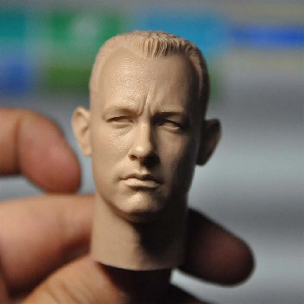 

Неокрашенная модель головы Tom Hanks Forrest Gump, масштаб 1/6, для 12-дюймовых фигурок «сделай сам»