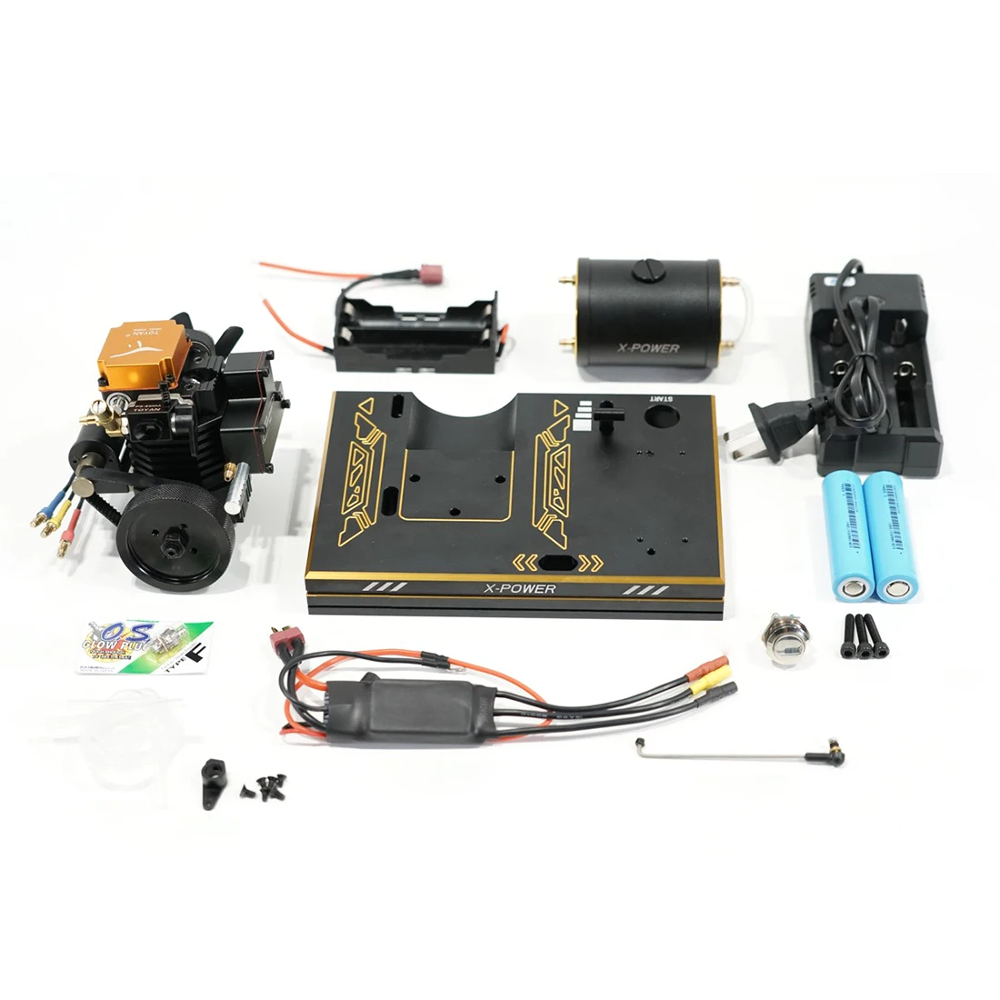 

Toyan 4-Stroke Methanol FS-S100A DIY Engine Model Set For 1:10 1:12 1:14 Car Ship Airplane Model Experiment Toy For 14+