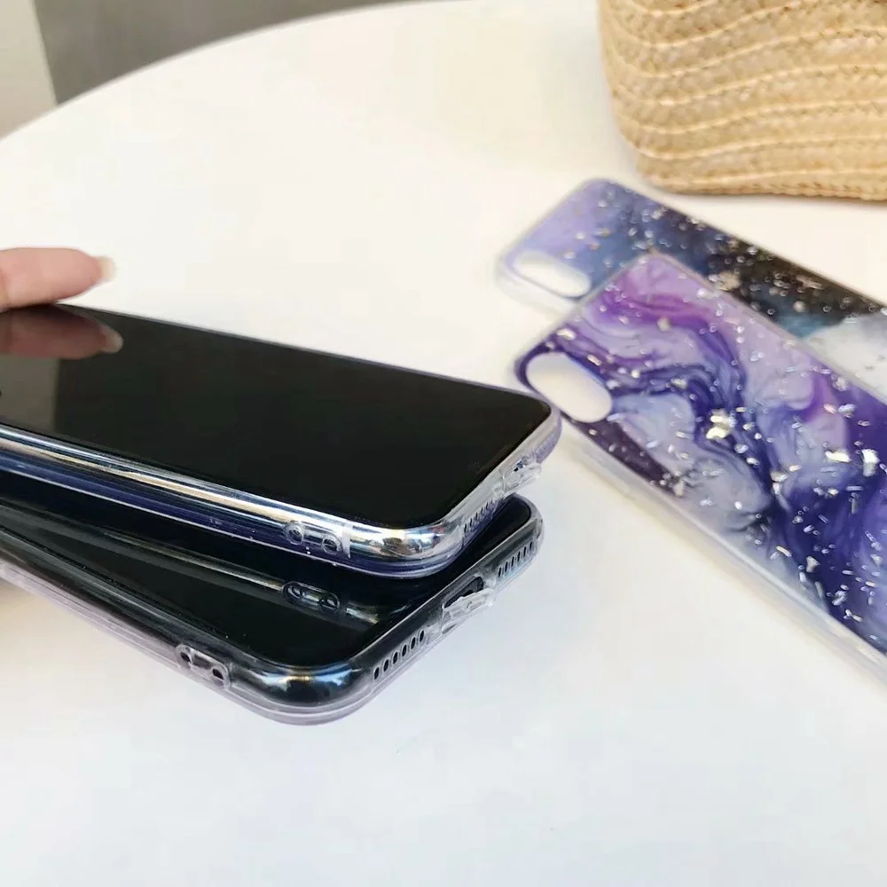 Чехол KISS милый чехол для телефона iPhone 8 7 6 S Plus эпоксидный Платиновый мраморный