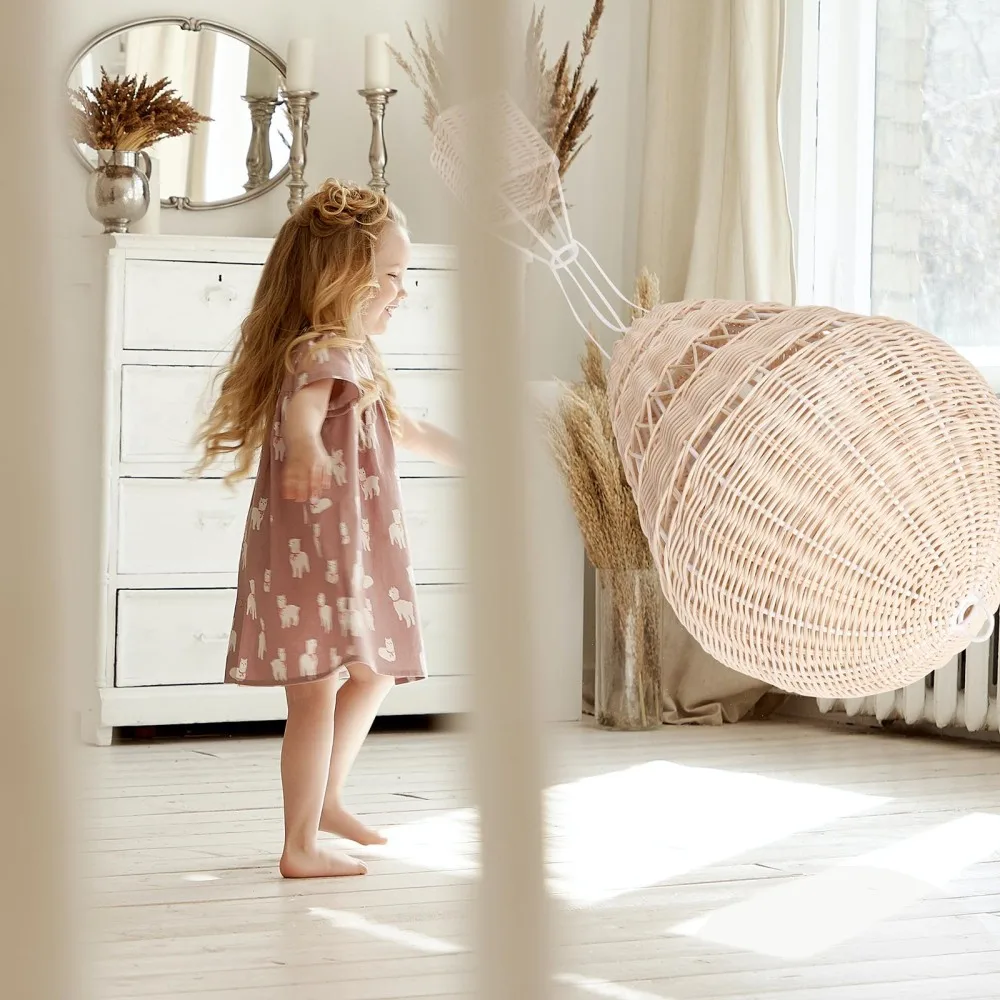 

1PC Rattan Woven Hot Air Balloon Decor Delicate Household Decor Photo Props