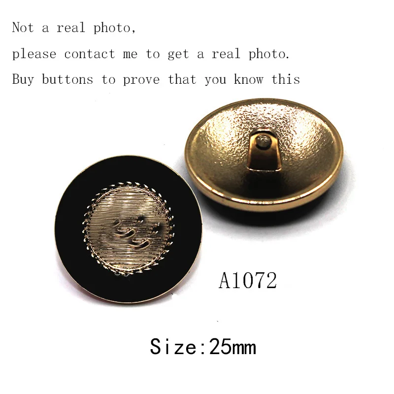 

10pcs/lot metal round gold bottom button sewing supplies DIY button free delivery AliExpress standard shipping