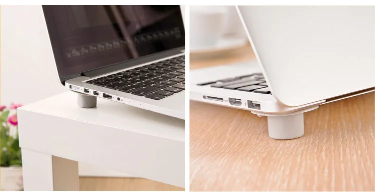 

4pcs/set Portable Laptop Stand cooling pad anti-slip pad Laptop cooling air exhaust base bracket desk organizer office supplies