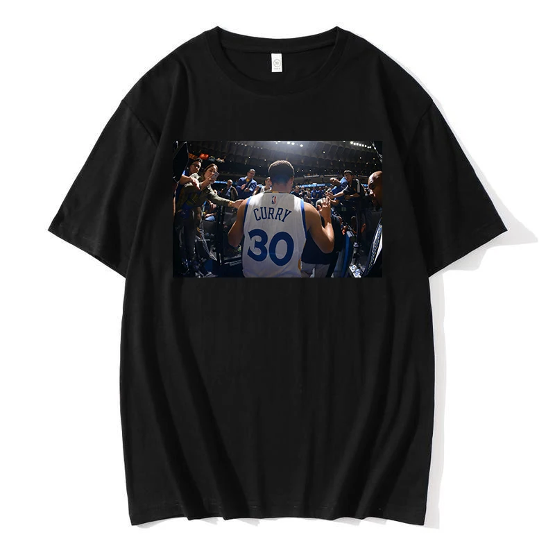 

NBA jersey Basketball Player star Stephen Curry Printing 100% Cotton Custom ODM Original Design Reflective High Street T-Shirt
