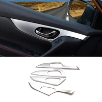 abs matte for nissan qashqai j11 2014 2020 interior accessories car inner door bowl protector frame cover trim styling 4pcs