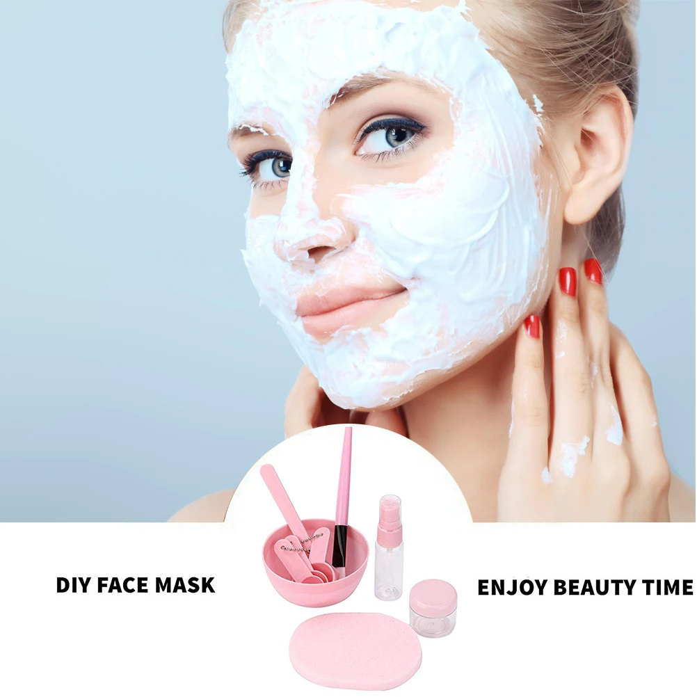 Маска для лица своими руками Набор для смешивания Facemask смешивающий набор инструментов с силиконовой кисточка для нанесения маски емкость для косметических масок палочка лопатка измерительные приборы слоеные