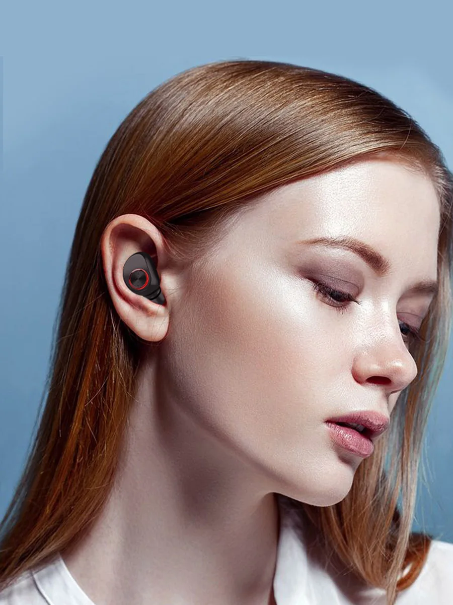 TWS Bluetooth Беспроводной наушники Шум шумоподавления громкой связи Bluetooth гарнитура для Беспроводной гарнитура стерео Hi-Fi наушники с зарядный Чехол для мобильного телефона