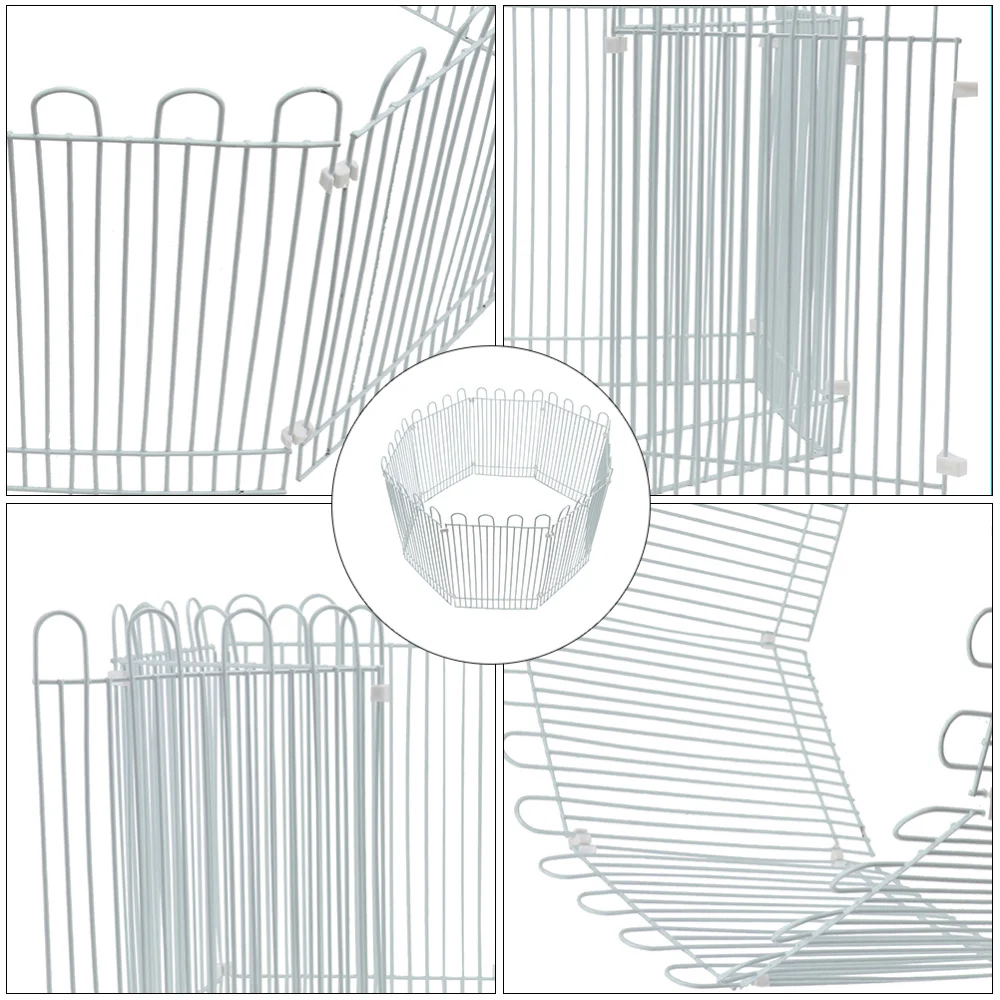 

8Pcs Iron Wire Hamster Fence Home Assembly Iron Wire Fence Pet Amusement Park