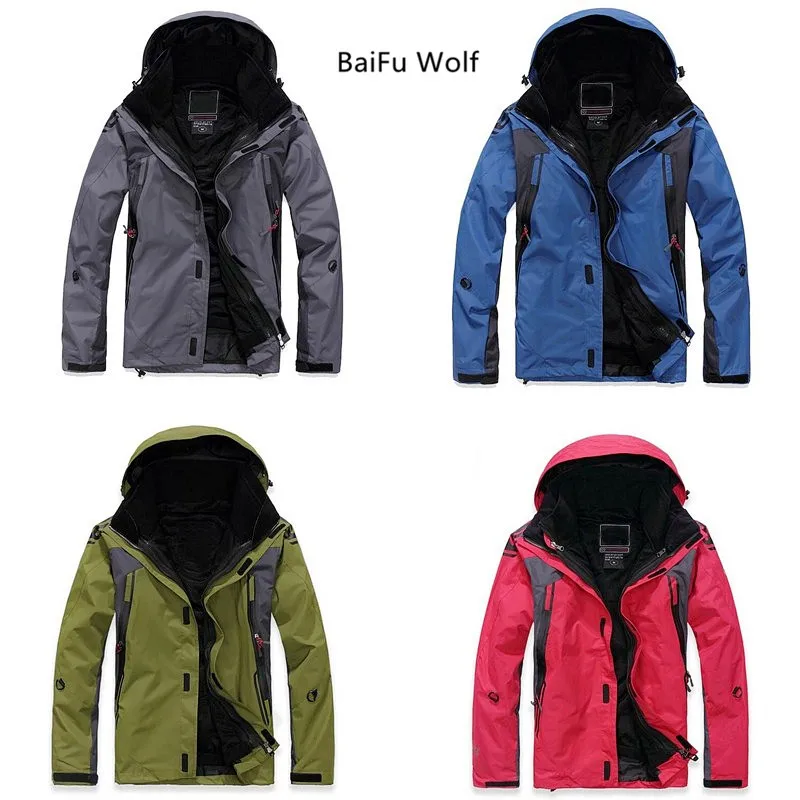 

High-quality Man Two Piece Jacket Windbreaker Waterproof Windproof Jacket for Climbing Hiking Outwear Army Military Jaket