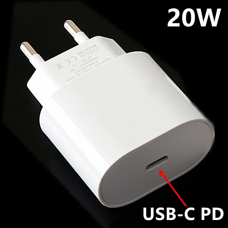 

PD 20W USB Type C Charger EU Adapter Fast Charging Phone Charge For iPhone 12 11 X Xs Xr 7 AirPods iPad Huawei Xiaomi LG Samsung