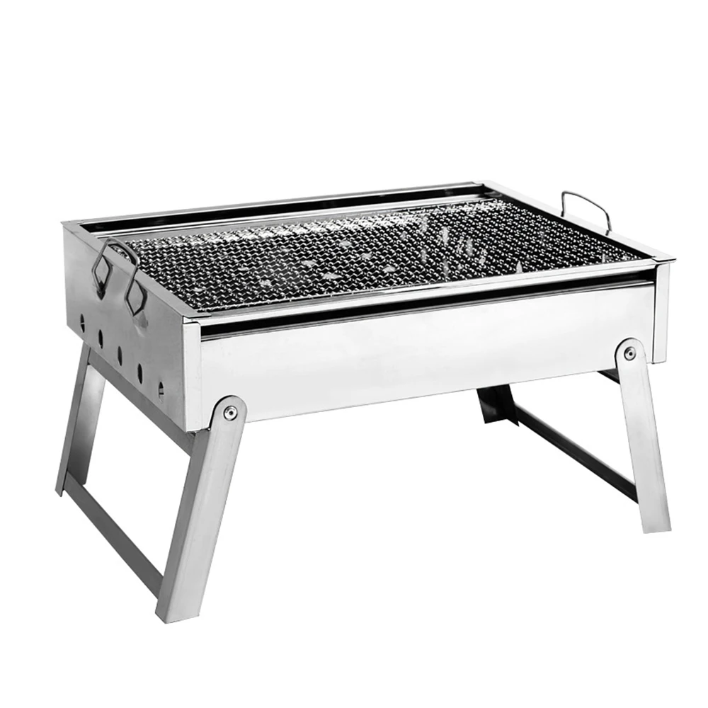 Складные Грили для барбекю на открытом воздухе угольная гриль патио плита из