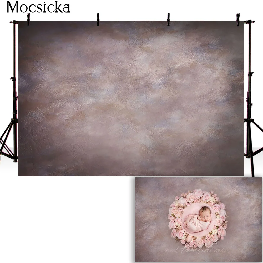 Фон для фотосъемки новорожденных с абстрактной текстурой портретной детей на
