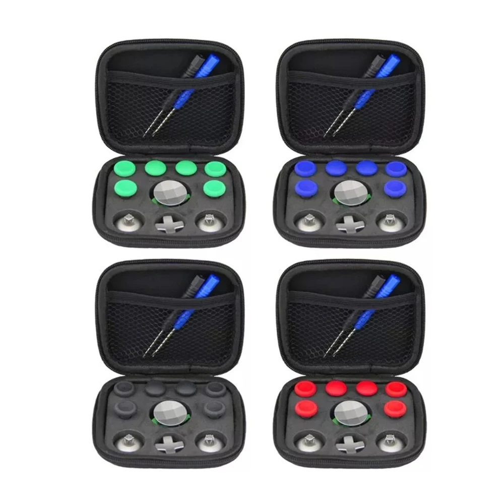 

For Xbox One Elite Gamepad Replace D-pad Key Repair Part Kit Multi Color Full Set Joystick Caps For Elite Controller With Tool