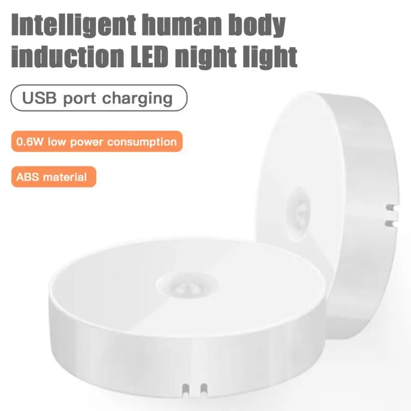 

Motion Sensor LED Night Light USB Rechargeable Energy-saving Bedroom Washroom Stairs Wireless Intelligent Body Induction Lamp