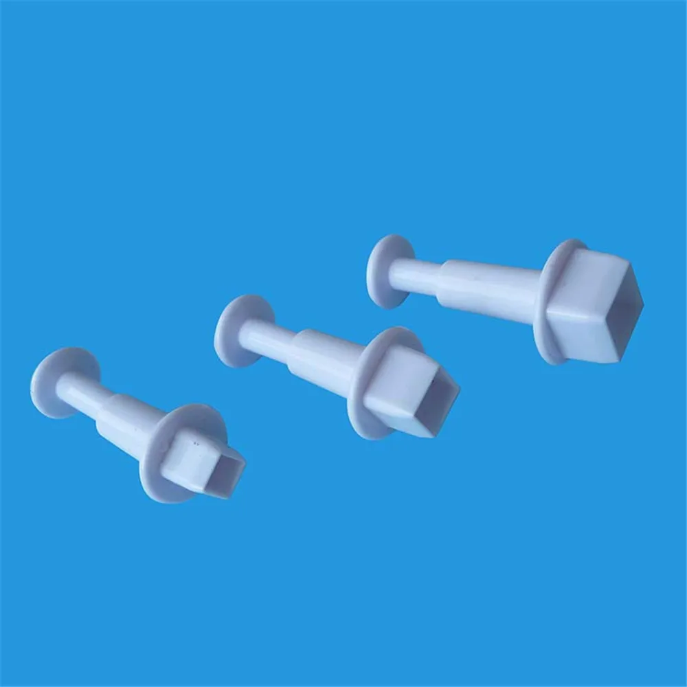 

Food Grade Plastic Square Shape Cookie Biscuit Mould Cutter Plunger Fondant Spring Press Mold Cake Decorating Tools