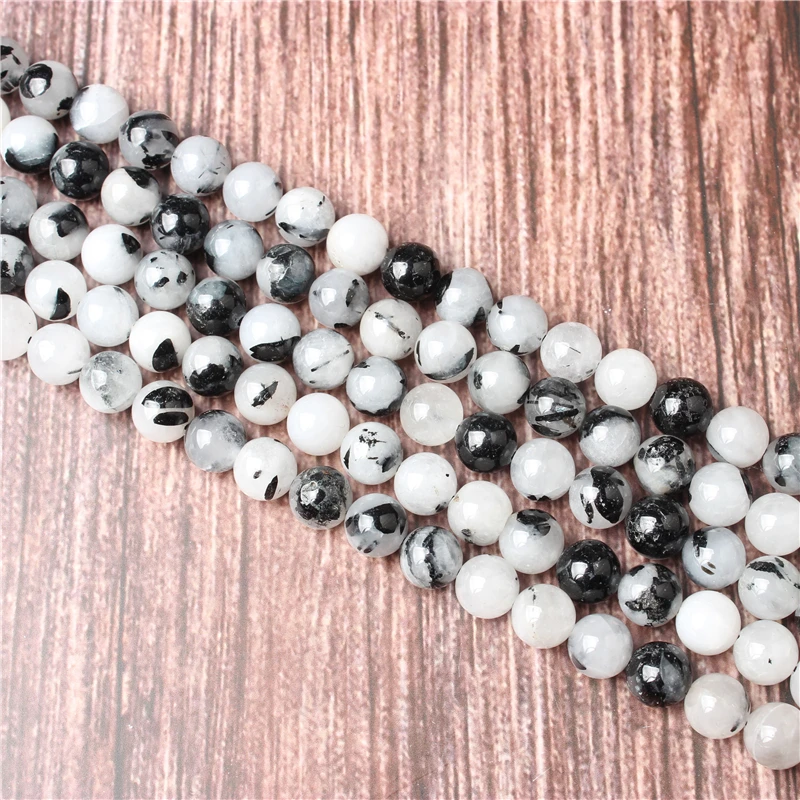 

Hot Sale Natural Stone Black Crystal Beads 15.5" Pick Size: 4 6 8 10 mm fit Diy Charms Beads Jewelry Making Accessories