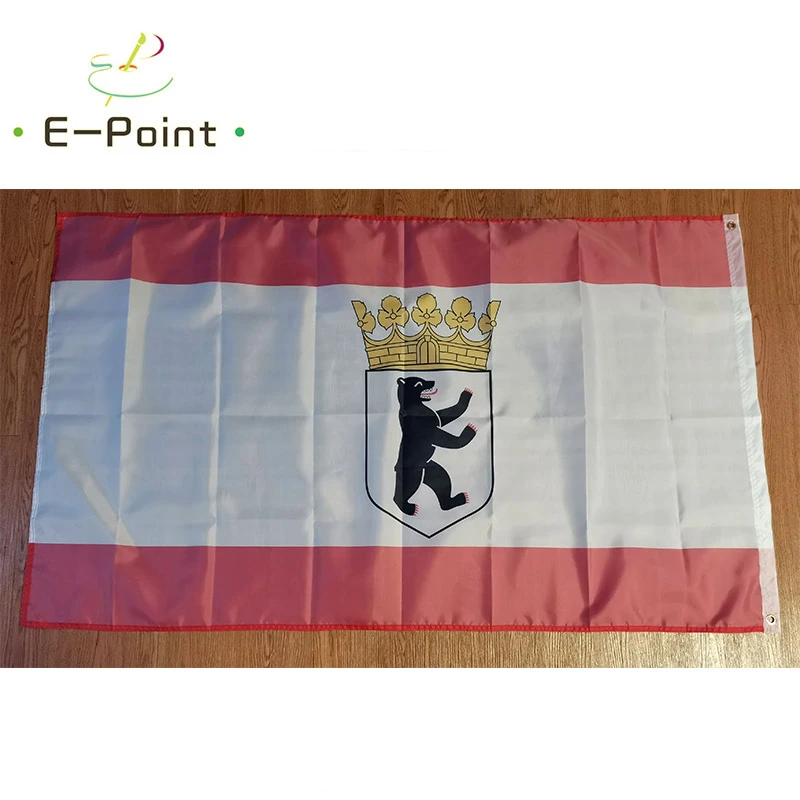 

Germany State flag of Berlin 3ft*5ft (90*150cm) Size Christmas Decorations for Home Flag Banner Gifts