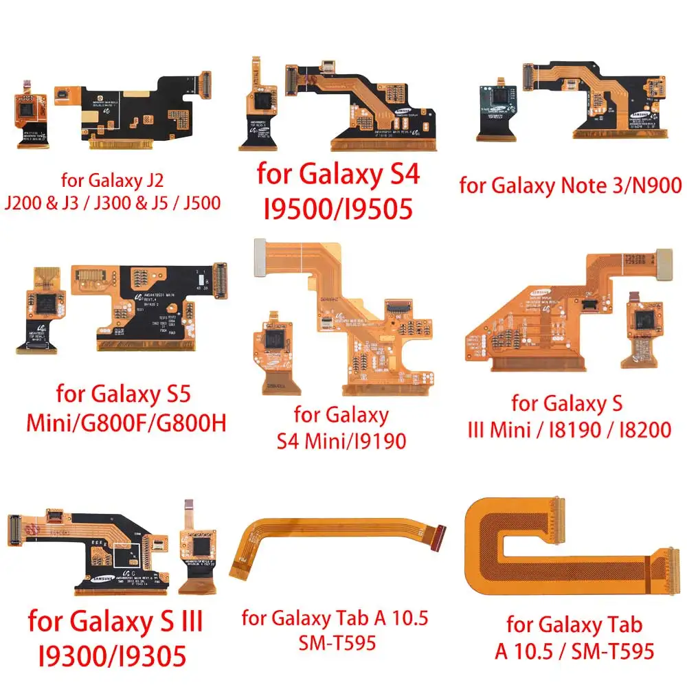 

Одна пара гибких кабелей для Galaxy J2/J200 и J3/J300 и J5/J500/S4/I9500/I9505/S5/G900H Mini/S III/I9300