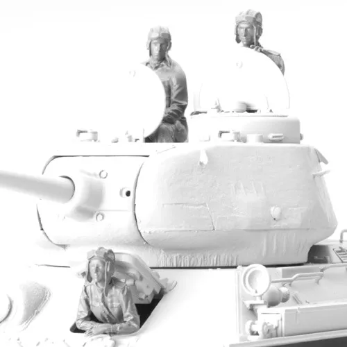 1/35 модельная фигурка из смолы разобранный Неокрашенный набор // 1041 (женское тело
