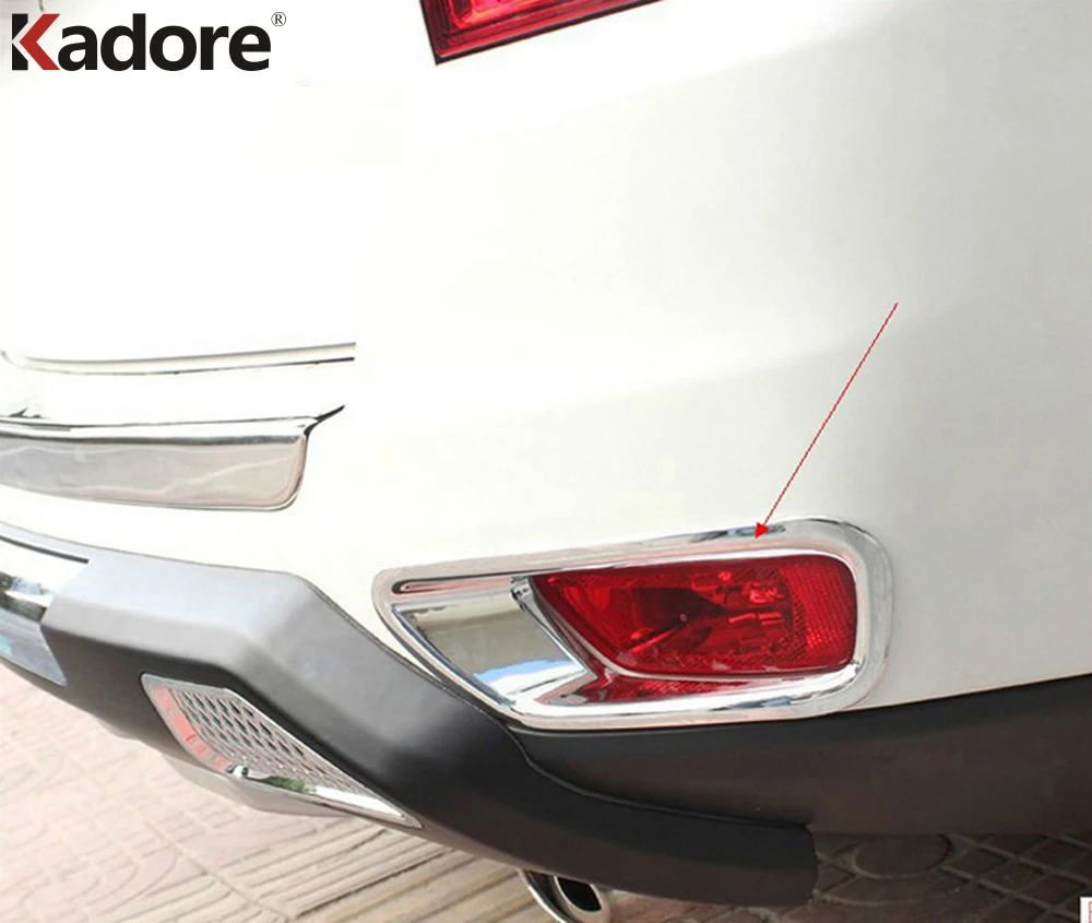 Для Jeep Compass 2011 2012 2013 2015 ABS хром задняя противотуманная фара крышка наклейка