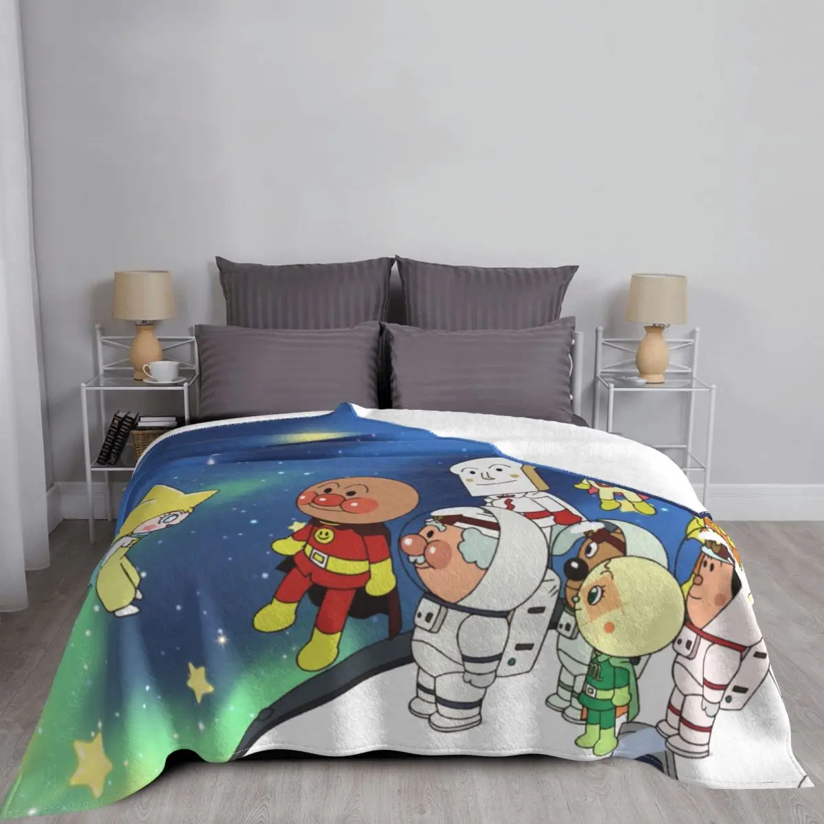 Anpanman-манты с карманами портативные астронавты одежда для путешествий Batakosan аниме