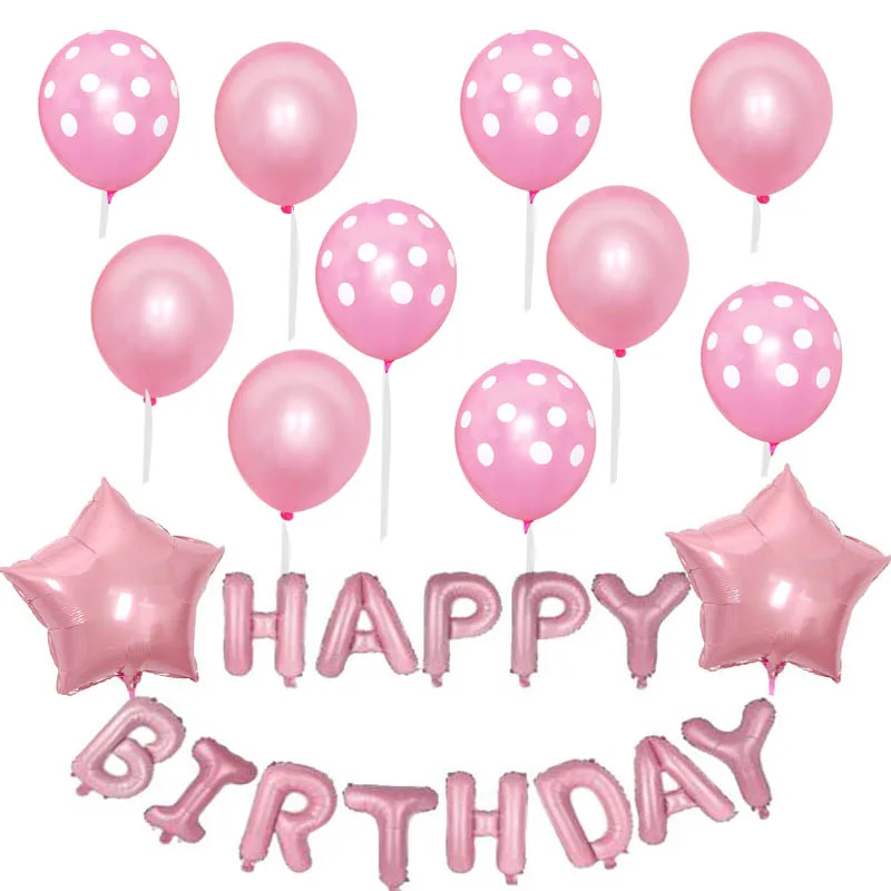 Набор из 8 предметов украшения для вечеринок на день рождения Золотая Роза набор