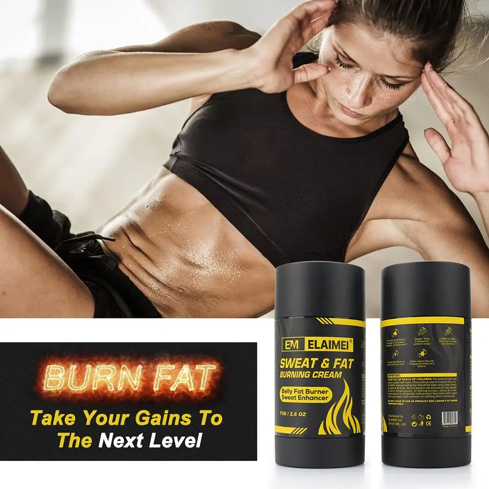 

75g Slimming Cream Belly Fat Burner Sweat Enhancer Burning Abdomen Abdominal Muscle for Men Women