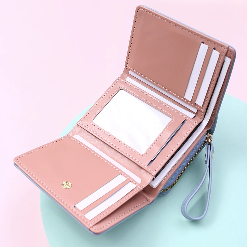 

2021 New Fashion Women's Wallet Short Women Coin Purse Wallets For Woman Card Holder Small Ladies Wallet Female Hasp Mini Clutch