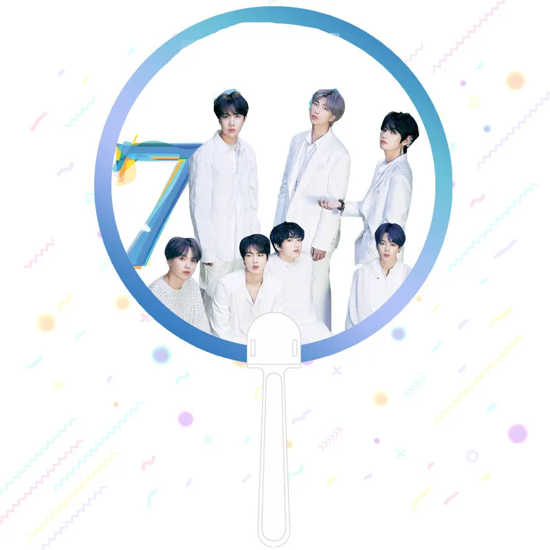 Kpop Лиза Дженни стрэй-дети дважды прозрачные руки маленькие вентиляторы ПВХ