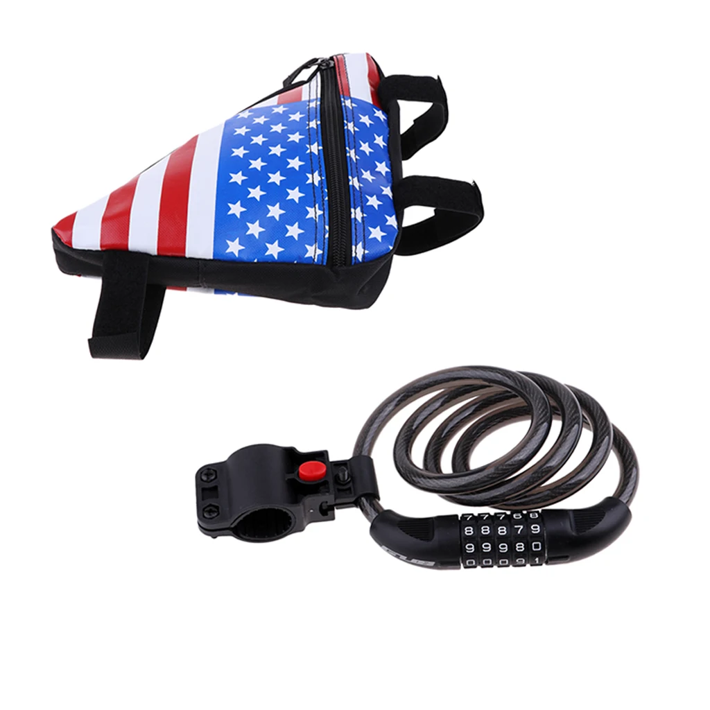 1 2 м велосипедный замок 5 цифр безопасности сбрасываемый Комбинации свертываясь