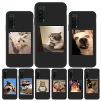 phone case for huawei y7a y9a y9 prime 2019 case cute cat animal cover for huaweiy9 y7p y8p y8s y6 pro y5p y7 2017 y5 2018 cases
