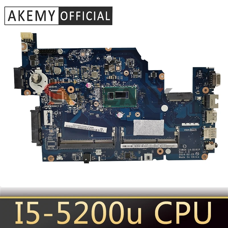 

For ACER LA-B161P laptop motherboard For ACER aspire E5-531 E5-571 E5-571P NBML811005 NB. ML811.005 I5-5200u DDR3L Mainboard