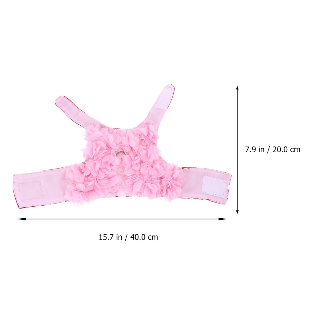 

1PC Stereo Flower Traction Rope Dog Cat Pet Breath in Spring Summer Traction Chest Rope Size