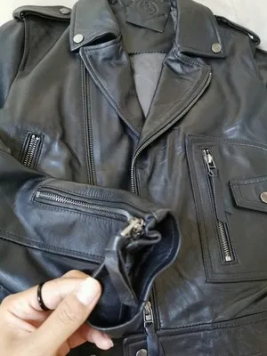 Genuine Leather Jacket Coat Women Real Sheepskin Motorcycle Biker Leather Jacket Slim Fit Female Ladies Outerwear Red Black