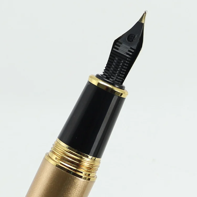 JINHAO 159 позолоченная крученая гладкая перьевая ручка 18KGP для учебы и офиса 2KZS|jinhao
