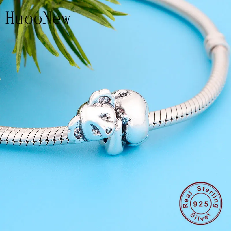 Оригинальный браслет Pandora 100% Серебро 925 пробы с животными коала из бисера для