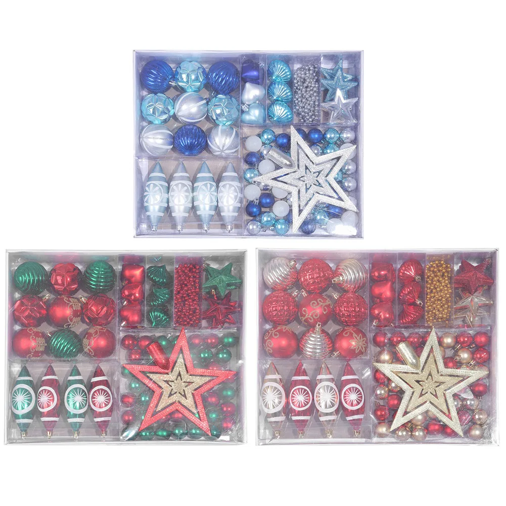 

1 Set Christmas Tree Ornaments Decorations Decor Hanging Ball Xmas Party Pendants Ball Ornament Stock Clearance