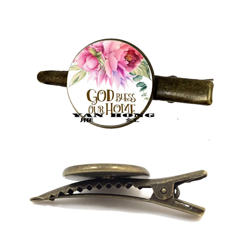 

2019Fashionable alloy hairpin, biblical letter retro hairpin, the best gift for girls' birthday in 2019