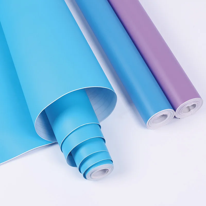 

PVC Solid color self adhesive wallpaper wall papers home decor Wallpaper for modern walls Children wallpaper W29