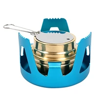 mini alcohol stove with bracket lightweight burner camping stove outdoor burner for backpacking camping hiking fishing