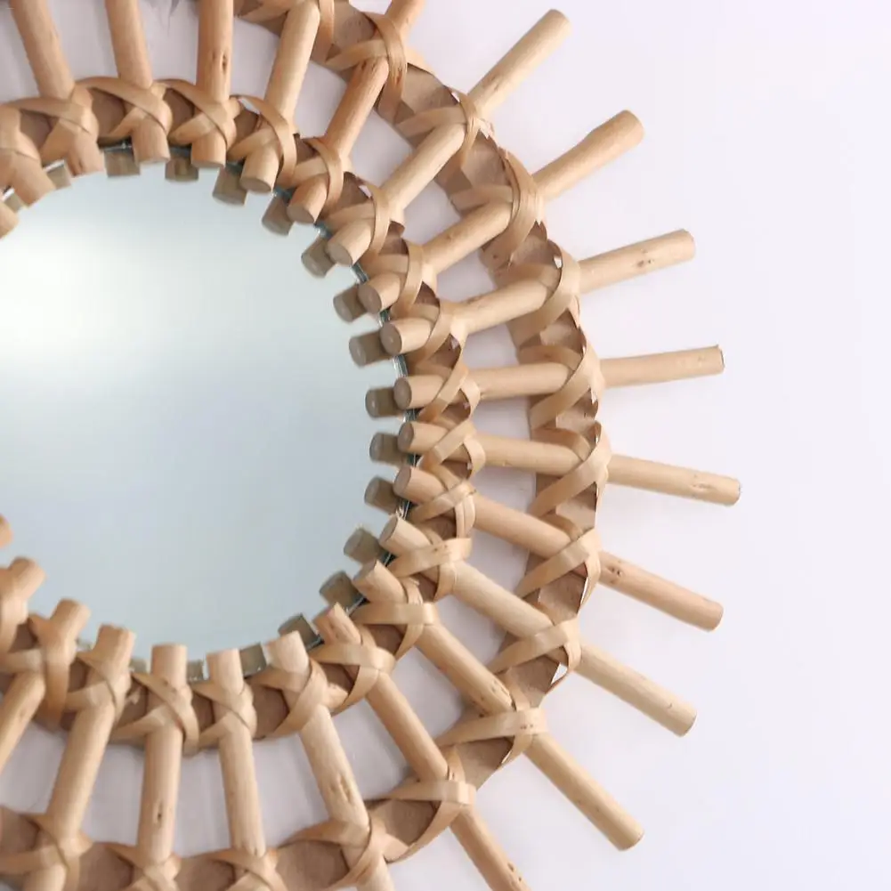 Инновационное художественное украшение круглое зеркало для макияжа гардеробное