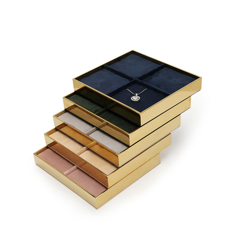 Jewelry jewelry display stand factory direct metal necklace pendant display tray display storage props tray