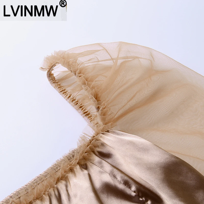 Женский атласный кроп-топ LVINMW осенняя облегающая футболка с длинными рукавами и