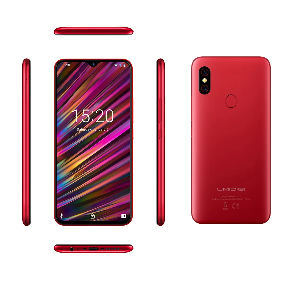 UMIDIGI F1 Play глобальная версия 6 ГБ ОЗУ 64 Гб ПЗУ Android 9 0 48 Мп + 8 16 МП камеры 5150 мАч 3 дюйма