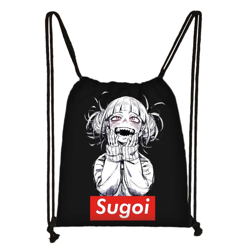 skd-sugoi05 Sugoi Senpai аниме Waifu печать шнурок Сумка для женщин Дорожные сумки boku no hero сумка для хранения мужской рюкзак подростковые сумки на плечо - Цвет: skd-sugoi05