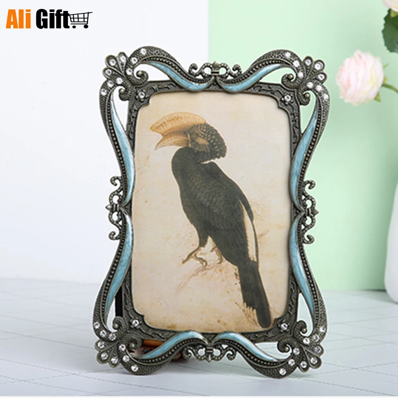 Хит продаж новейшая 6-дюймовая металлическая фоторамка в стиле ретро