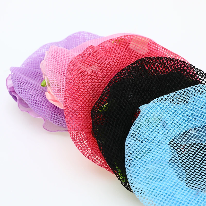 8 см цветок кружева Hairnet милые многоразовые сетки для волос для танцоров Сетчатое покрытие аксессуары для укладки волос детская балетная Одежда для танцев