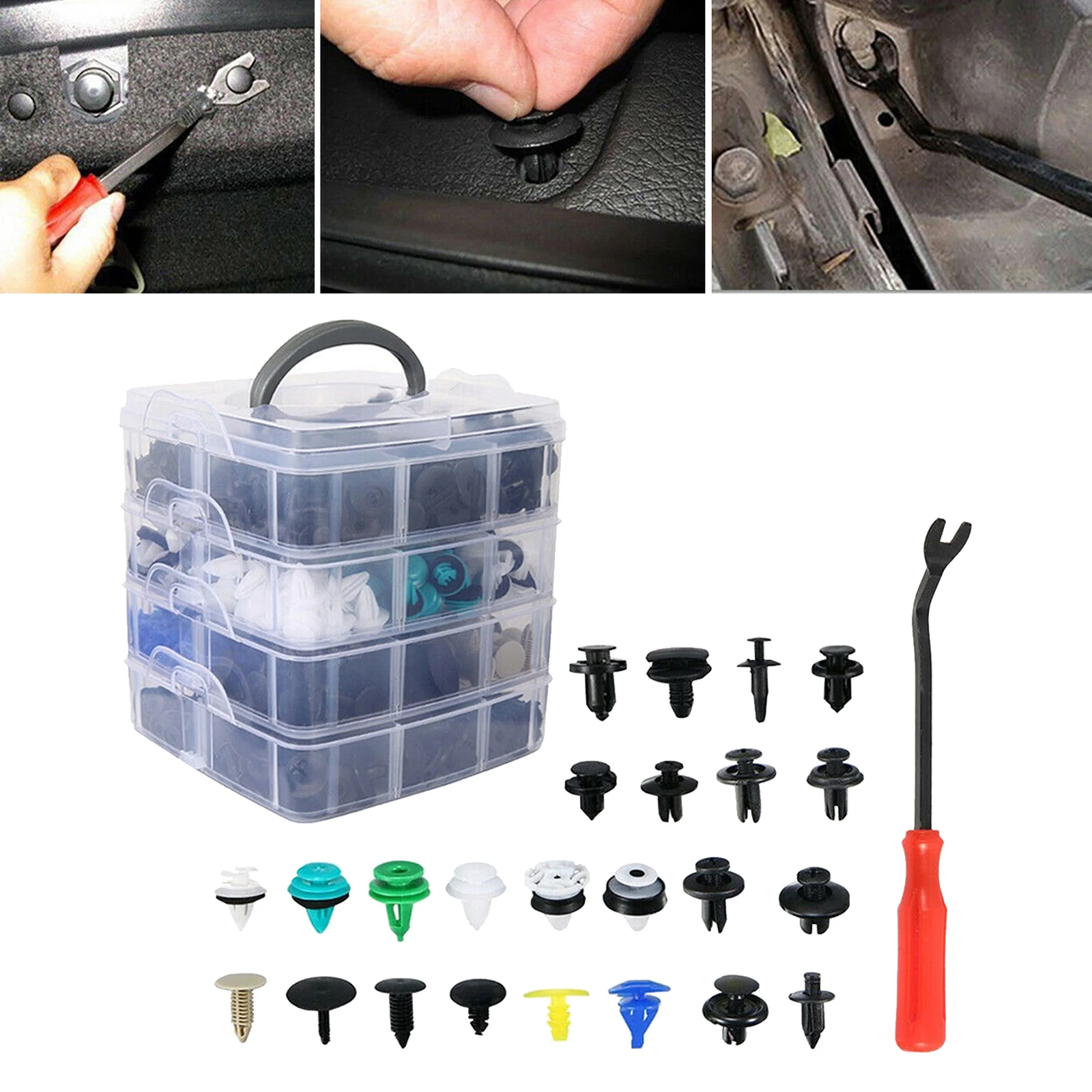 

620x Universal Car Retainer Clips Vehicles Assorted Repair Parts 24 Kinds