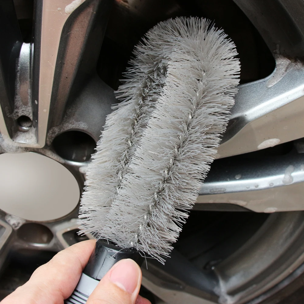 

Car Washing Cleaning tool Wheel Tire Rim Scrub Brush Car Brush Tool for Volkswagen VW Golf 4 6 7 GTI Tiguan Passat B5 B6 B7 CC