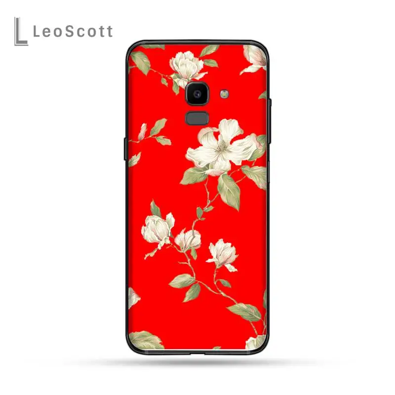 

Art Flower Painting Phone Cases For Samsung Galaxy J2 J4 J5 J6 J7 J8 2016 2017 2018 Prime Pro plus Neo duo